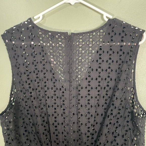 Madewell Eyelet V-Neck Maxi Dress Black size 16 NWT FLAWED - Picture 5 of 8